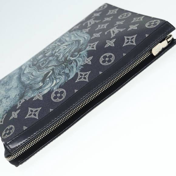 LOUIS VUITTON Monogram Savanna Pochette Voyage Clutch Bag M66639 LV Auth 85659 - Picture 5 of 16